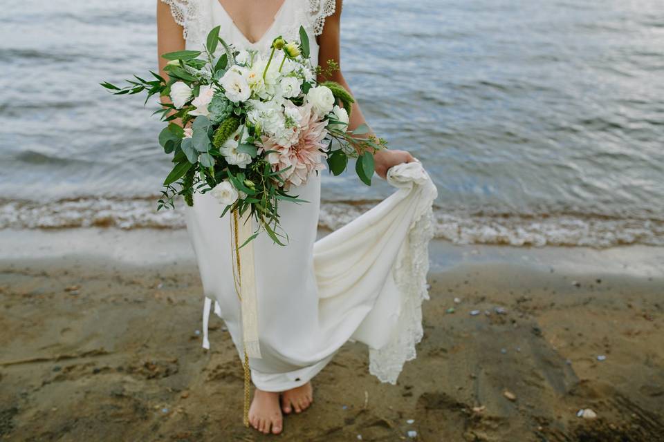 White natural bouquet