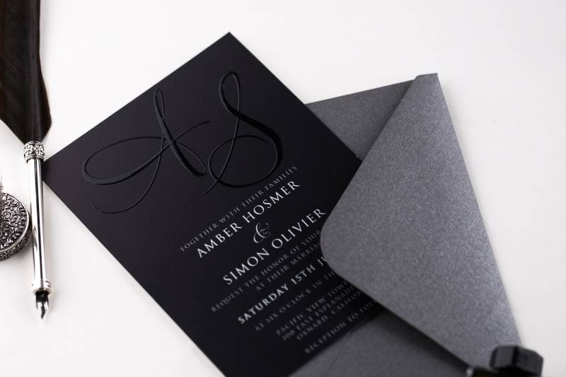 UV printed invitation