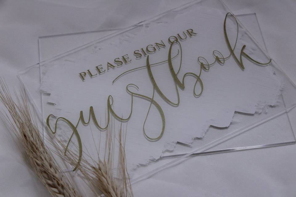 Acrylic Guestbook Sign
