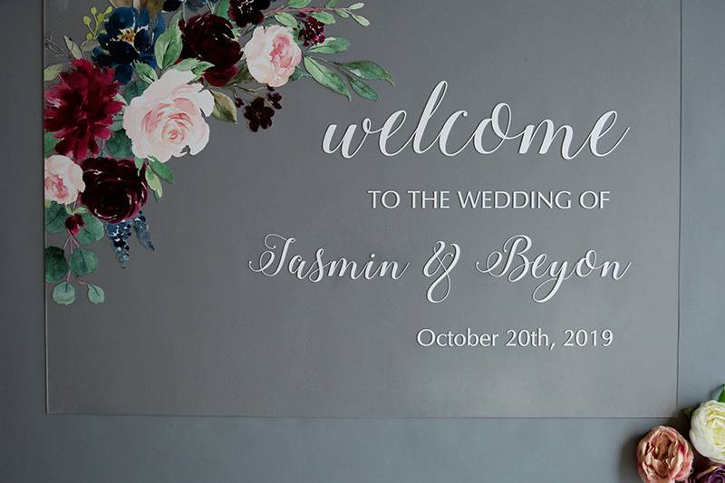 Acrylic Welcome Sign