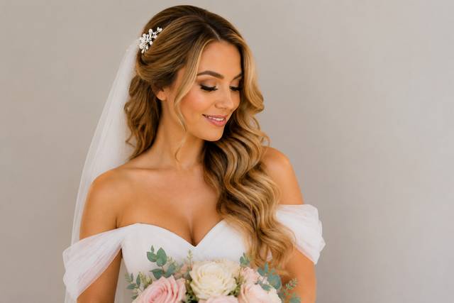 Soft Glam Bridal Hair & Makeup