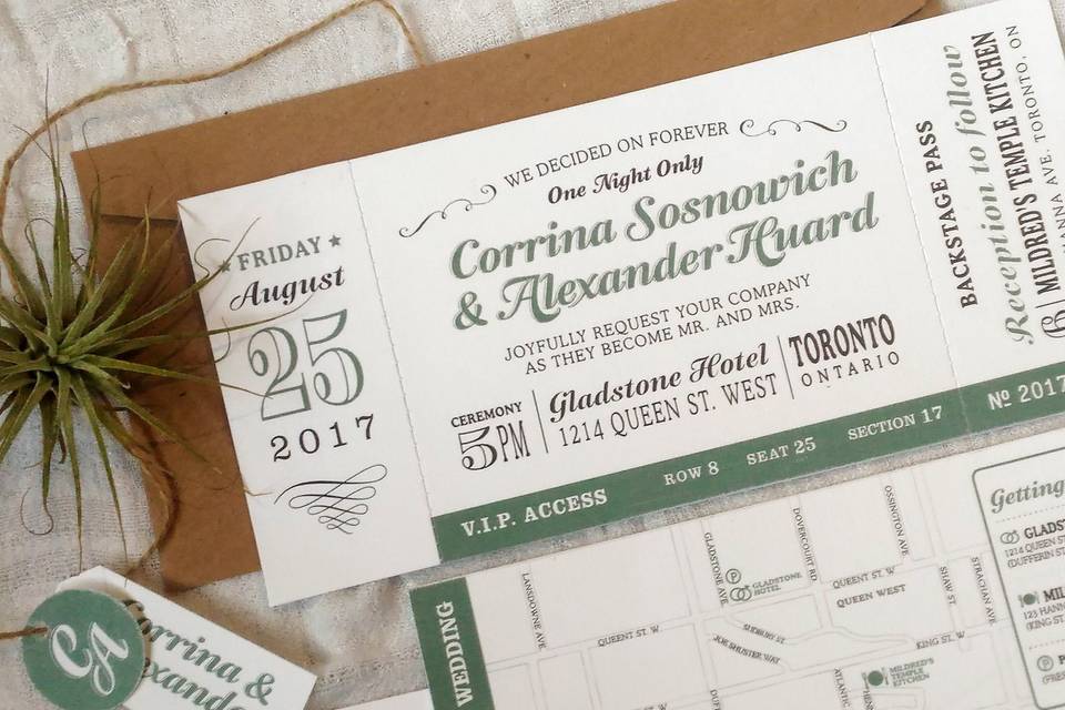 Rustic Chic Invitation Suite