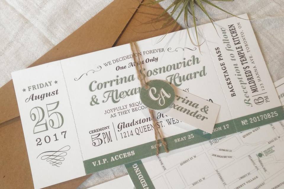 Rustic Chic Invitation Suite