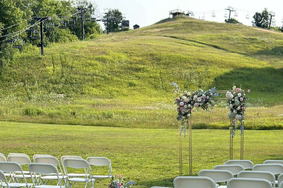 Arbour for ceremony