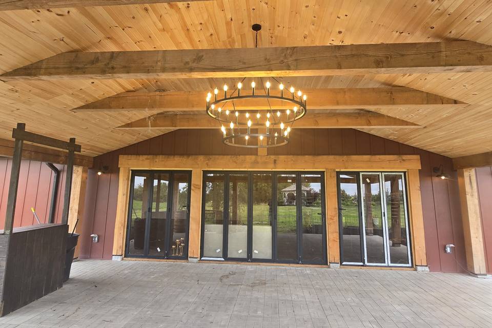 Outdoor porch cermony/dance fl