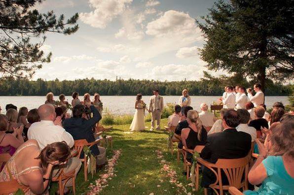 Arowhon Pines Resort Outdoor Wedding Reception Ceremony Park Wedding