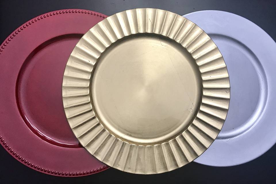 Charger plates