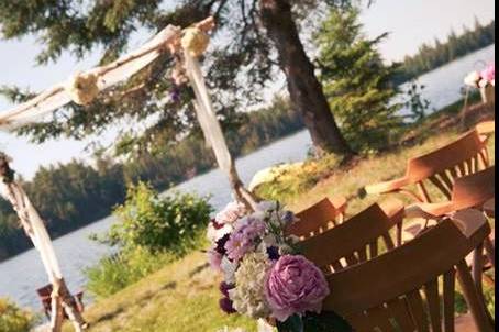 Arowhon Pines Resort Outdoor Wedding Reception Ceremony Park Wedding