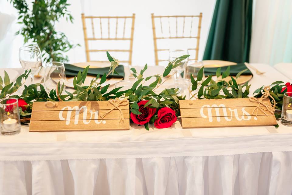 Head Table Decor