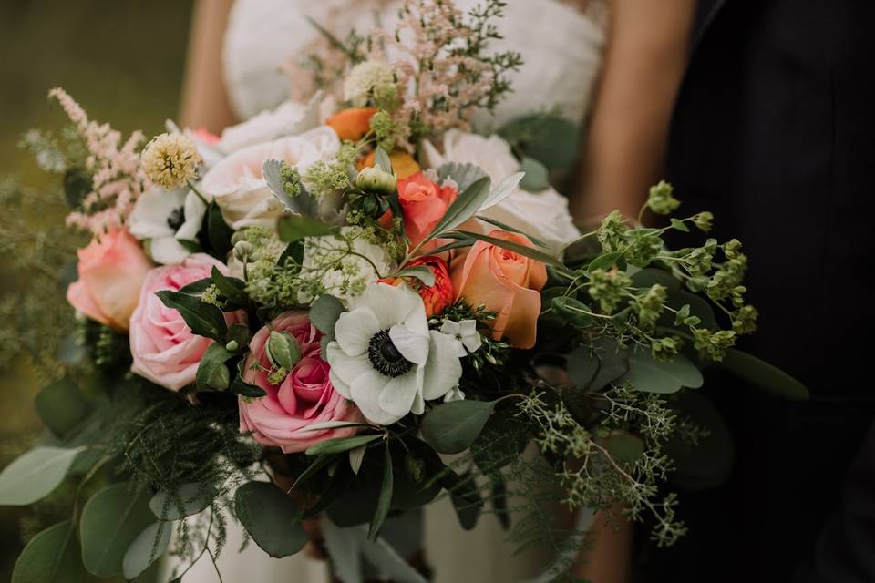 Backyard Bridal Bouquet