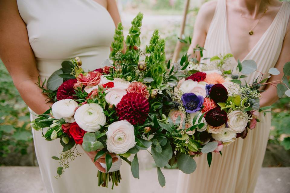 Bold & Bright Bridal Bouquets