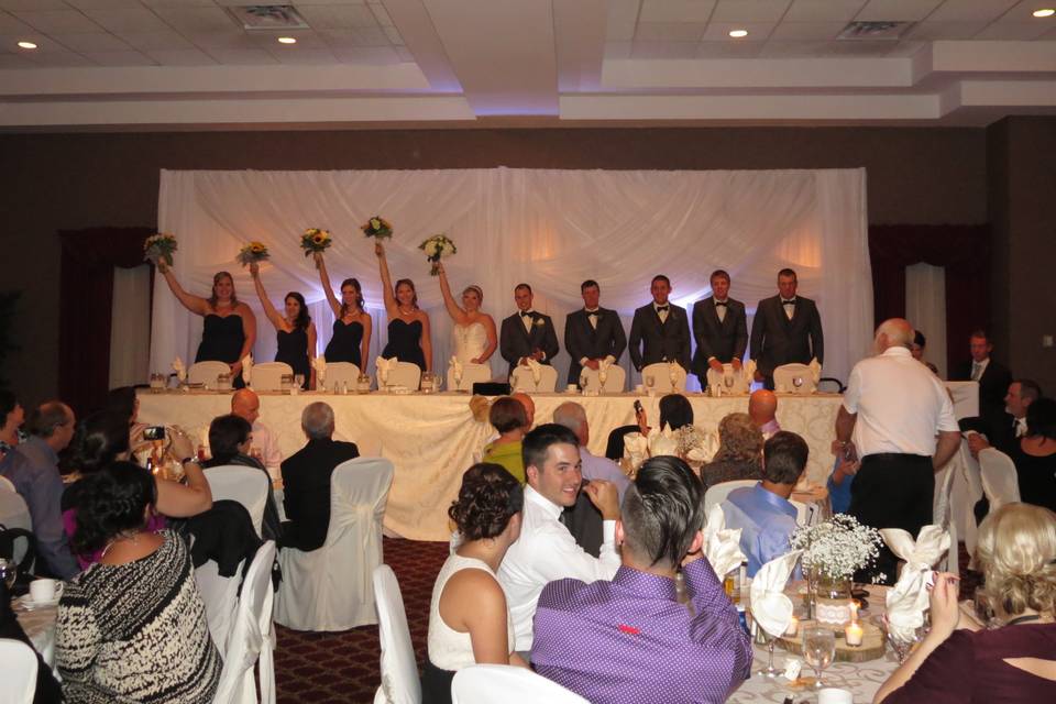 Head table & chair covers
