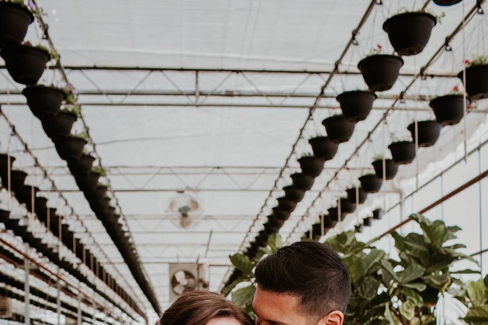 Brides Walk Hand-in-Hand