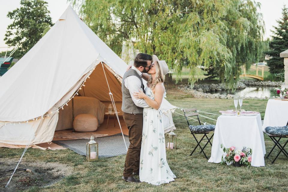 Boho engagement session