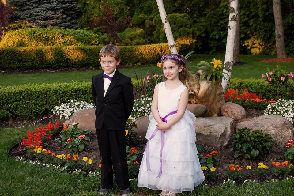 Flower girl and ring boy