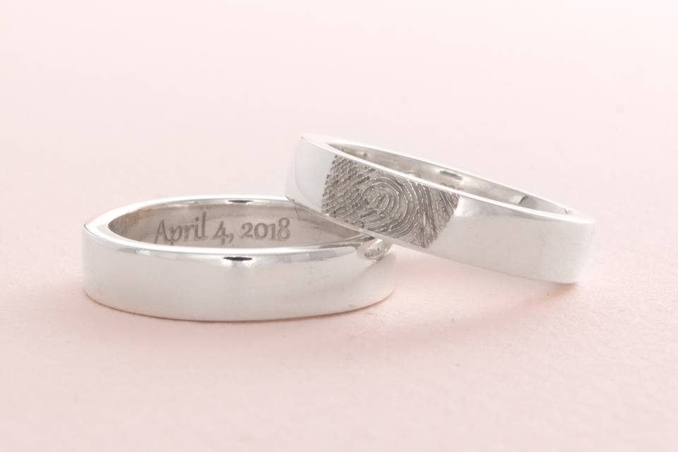 Engraved Wedding Bands