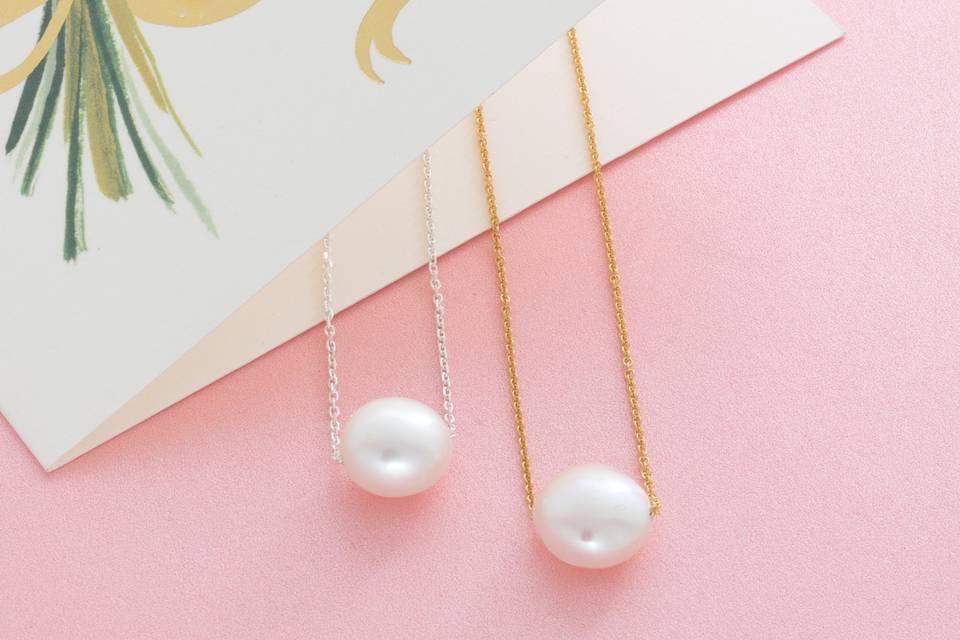 Pearl Slider Pendants