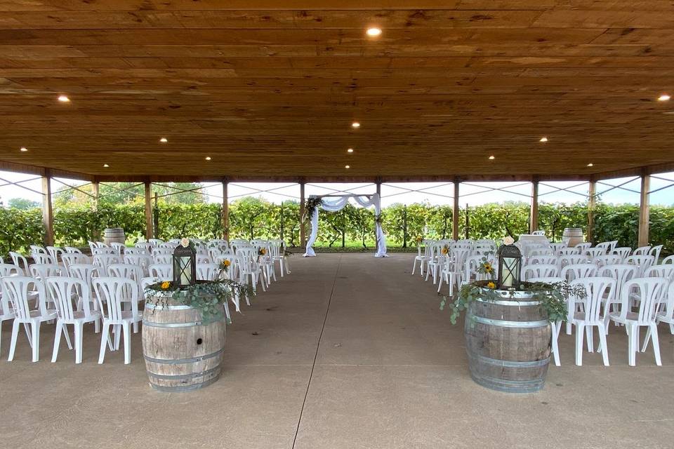 Ceremony under Pavillion