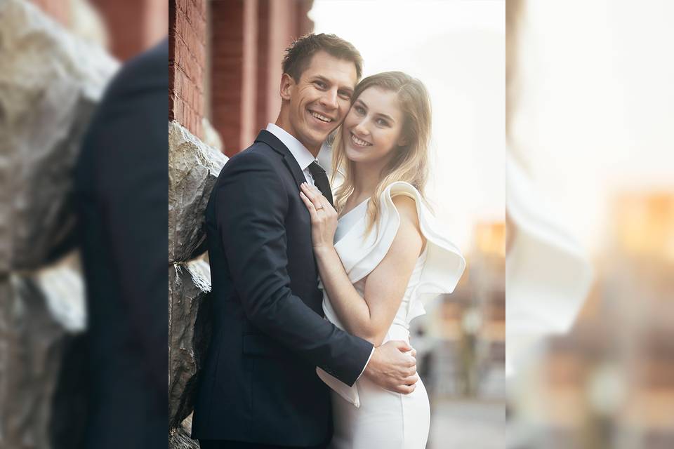 Engagement shoot downtown
