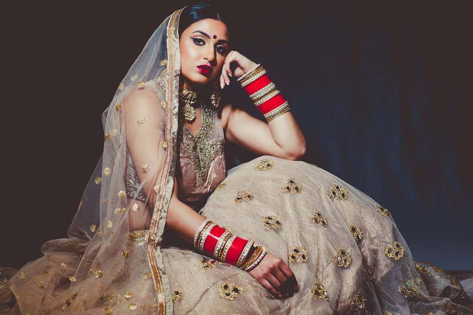 Traditional bridal look