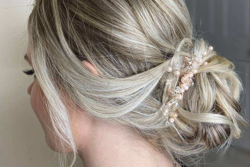 Textured updo