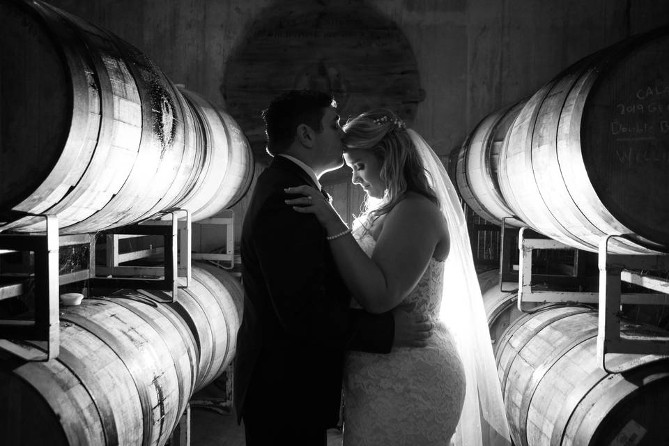 Vineyard couple shot