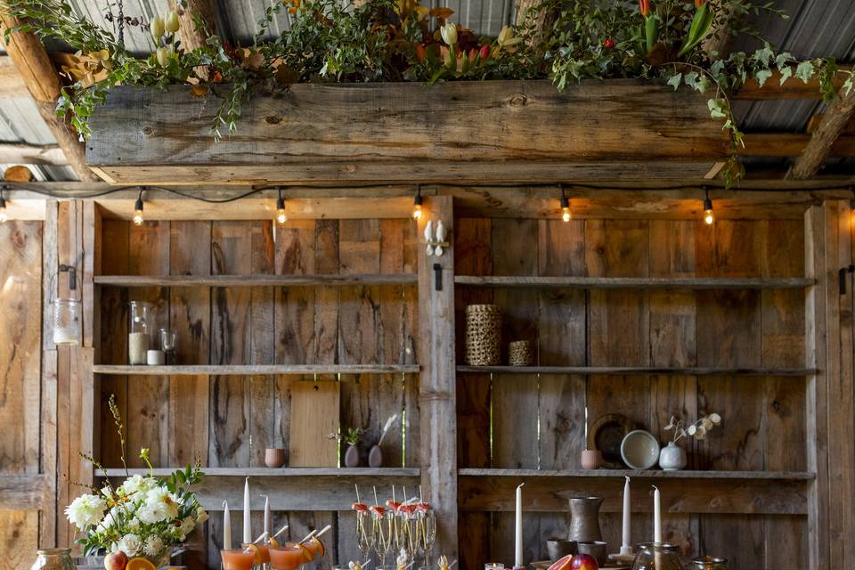 Bar Area at Adelina Barn