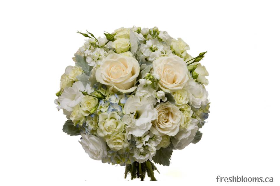 Elegant light blue bouquet