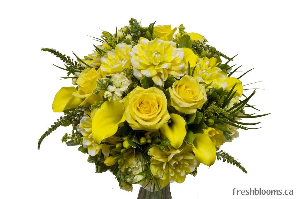 Rustic yellow bouquet