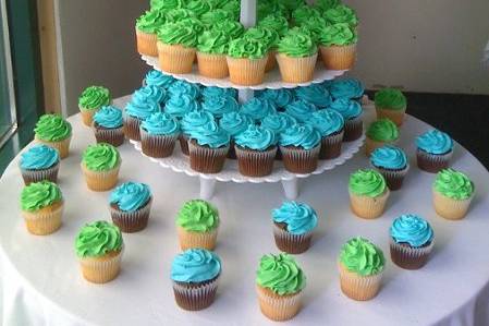 Colourful cupcakes