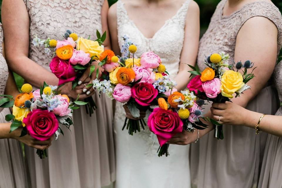 Greenery Bridesmaids!