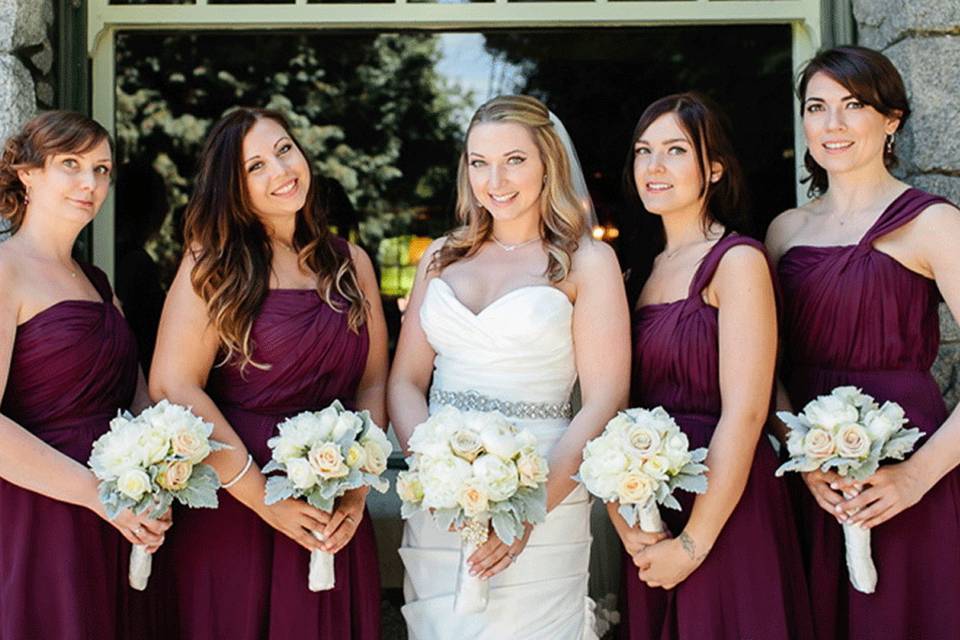 Claire bridal party