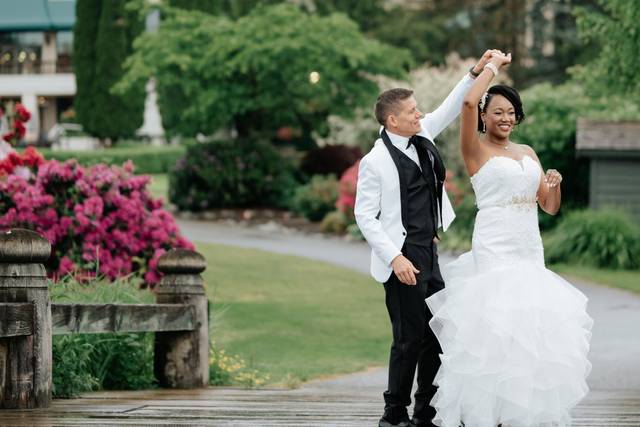 A joyful moment together after