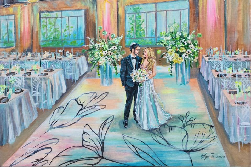 Live Wedding Painter Toronto