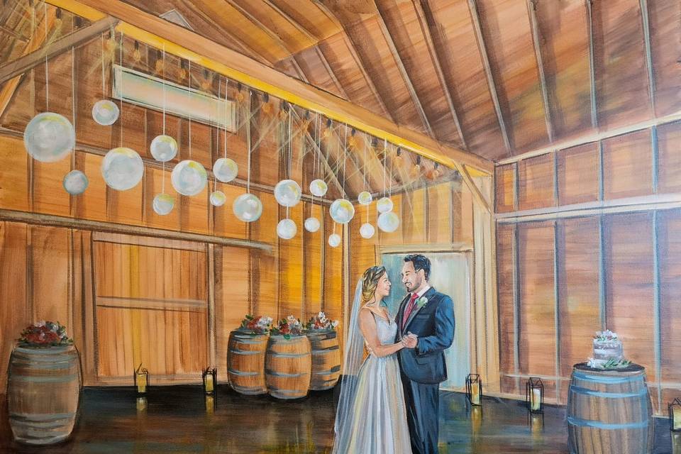 Live Wedding Painter Toronto