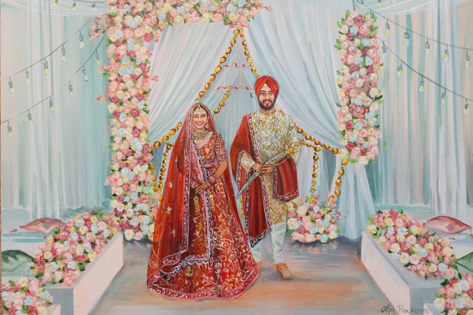 Live Wedding Painter Toronto