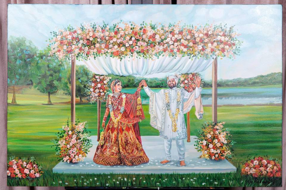 Live Wedding Painter Toronto