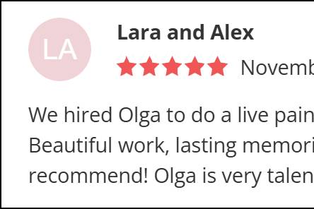 Review Live Wedding Painter