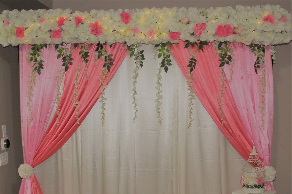 Flower Header Backdrop