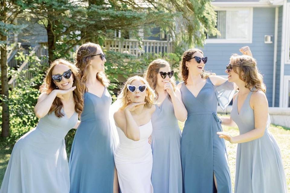 Bridesmaids glam