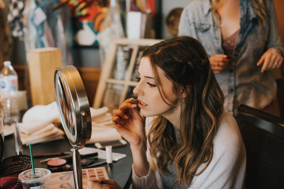 Putting on the Makeup