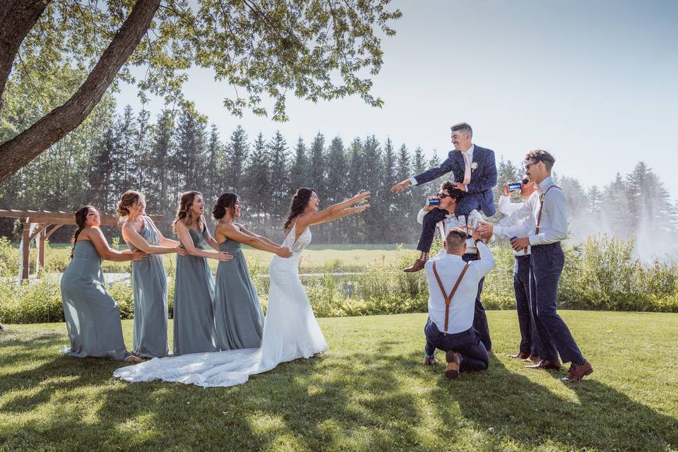 Group wedding photography