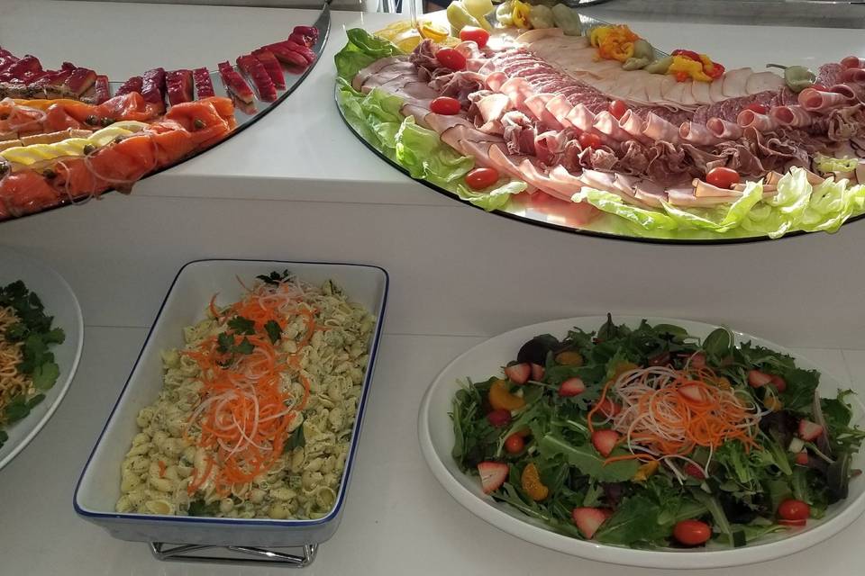 Colourful food spread