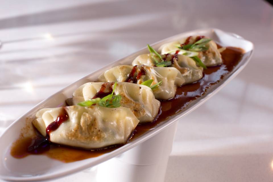 Plate of dumplings