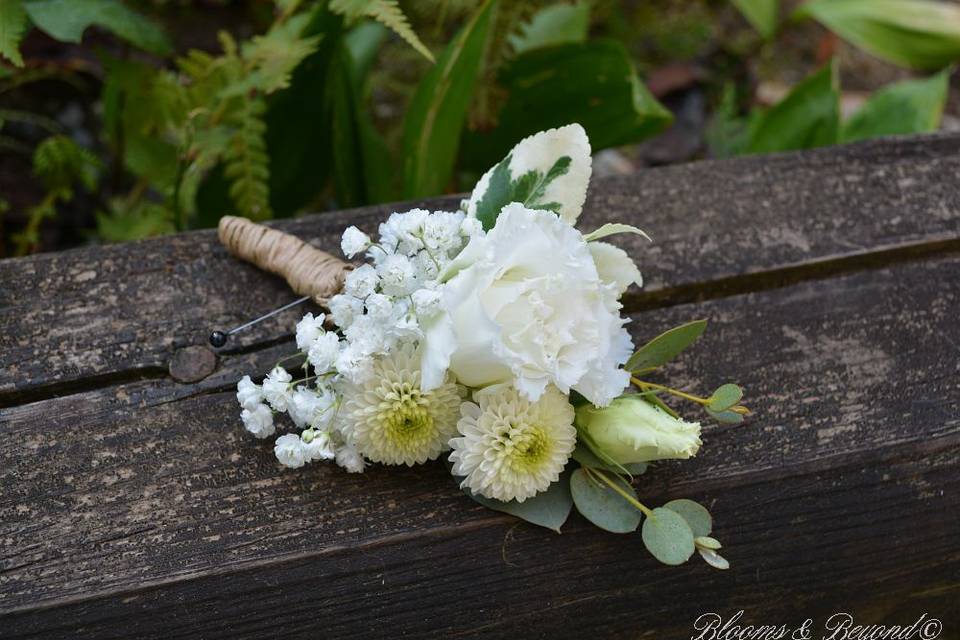 August Whimsy Boutonniere
