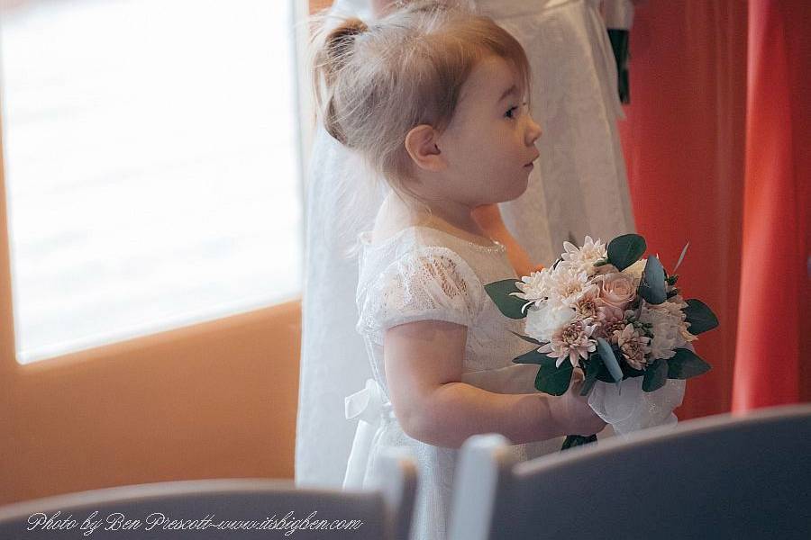 Coral Whisper Flower Girl BQ