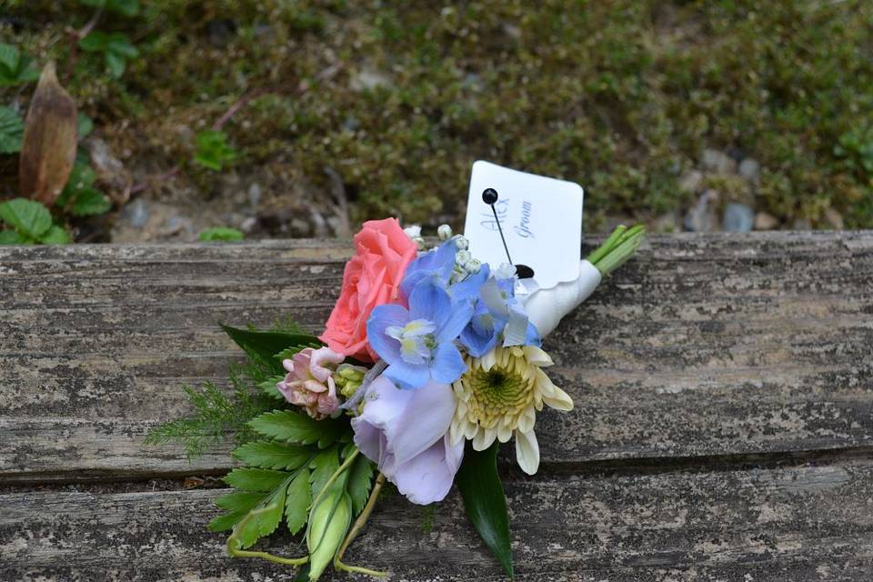 September Vibrance Boutonniere