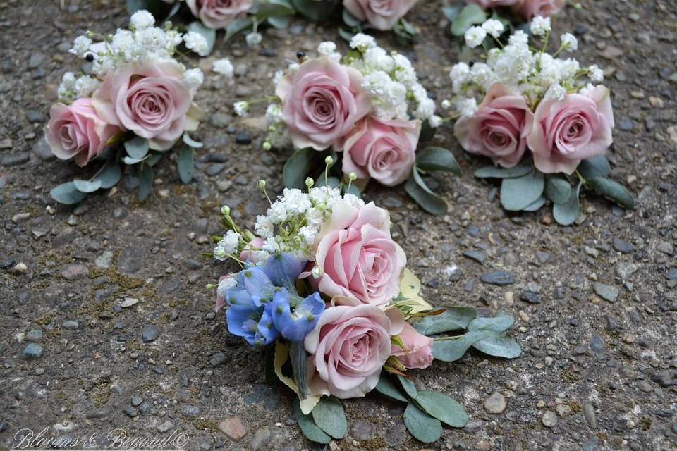 Something Blue Boutonnieres