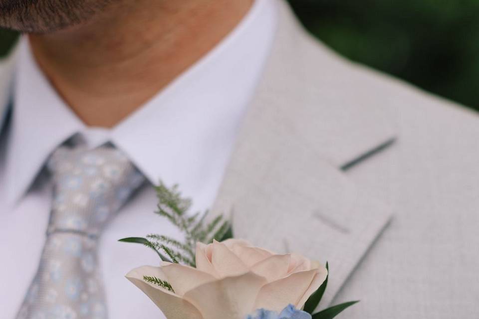 Perfectly Blush Boutonniere
