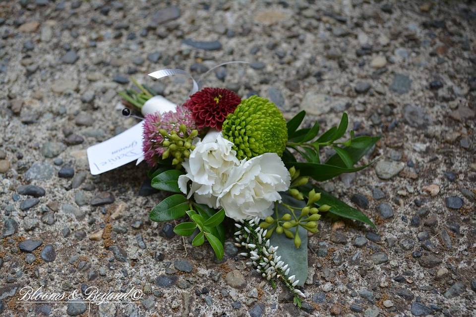 September Gems Boutonniere
